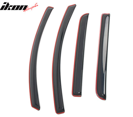 Fits 15-22 Chevy Colorado GMC Canyon Crew Cab Window Visors Deflector In-Channel