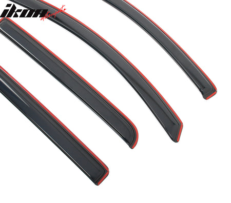 Fits 15-22 Chevy Colorado GMC Canyon Crew Cab Window Visors Deflector In-Channel