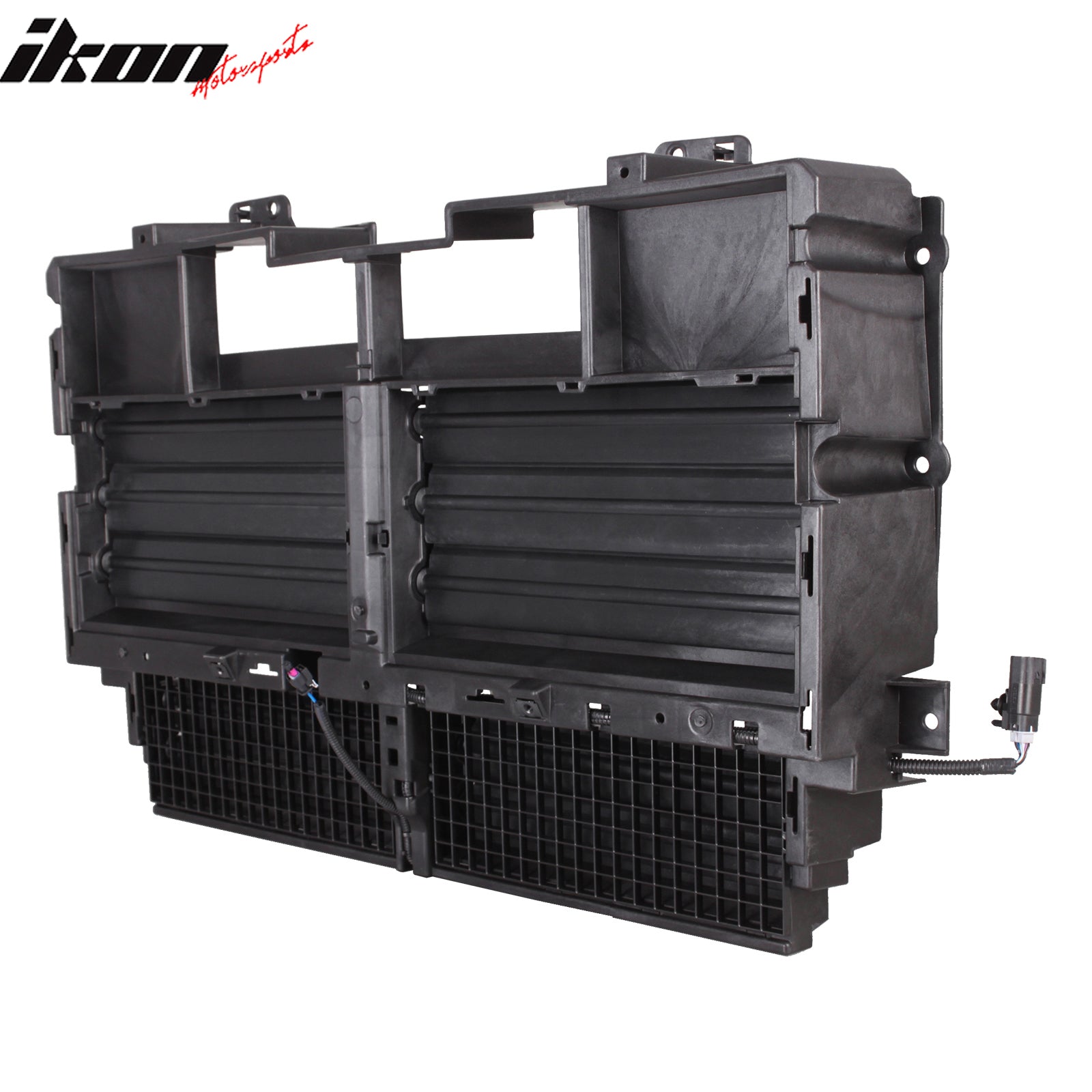 IKON MOTORSPORTS Active Grille Shutter w/ Motor, Compatible with 2015-2022 Chevy Colorado & GMC Canyon Extended Cab 2.5L, 84497856 GM1206109 Engine Cooling Radiator Grill Assembly Replacement, Black