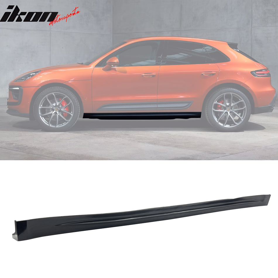 2015-2022 Porsche Macan Sports Style PU Black Side Skirts Spoiler