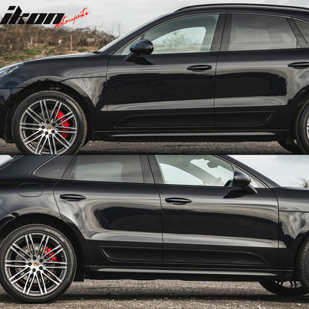 Fits 15-22 Porsche Macan Sports Style PU Unpainted Side Skirts Diffuser Panel