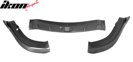 IKON MOTORSPORTS Front Bumper Lip, Compatible with 2015-2023 Chrysler 300, SRT Style ABS Injection Add-on Air Dam Chin Spoiler Protector Splitter 3PCS