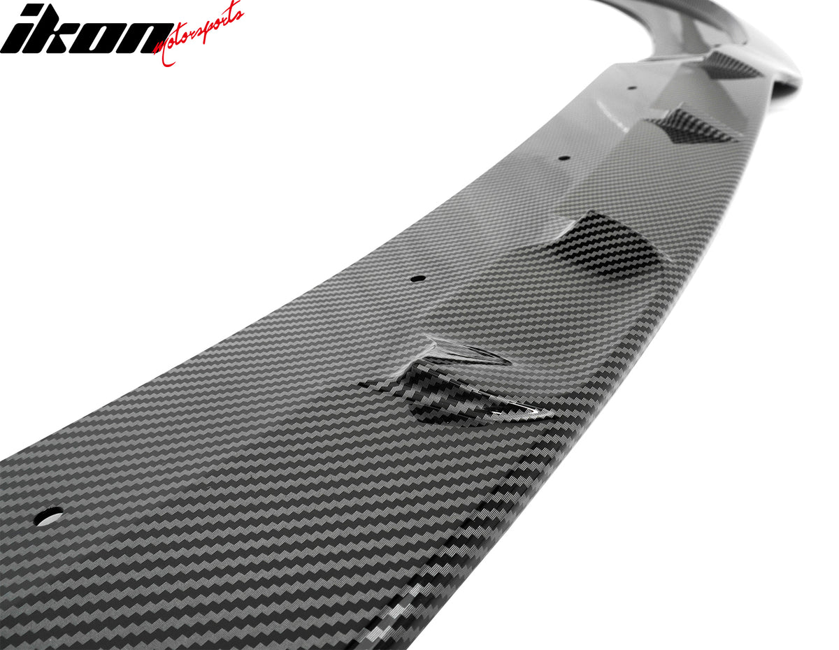 IKON MOTORSPORTS Front Bumper Lip, Compatible with 2015-2023 Chrysler 300, SRT Style ABS Injection Add-on Air Dam Chin Spoiler Protector Splitter 3PCS
