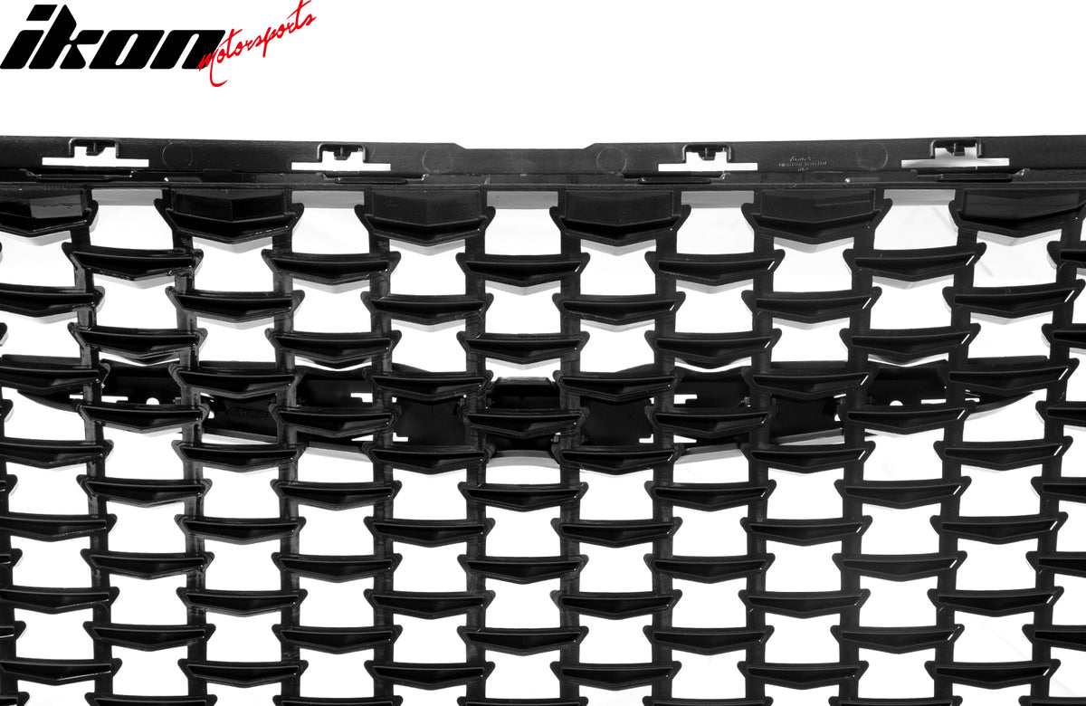 For 15-23 Chrysler 300 300S Sport Gloss Black Upper Grille + SRT PP Lower Grille