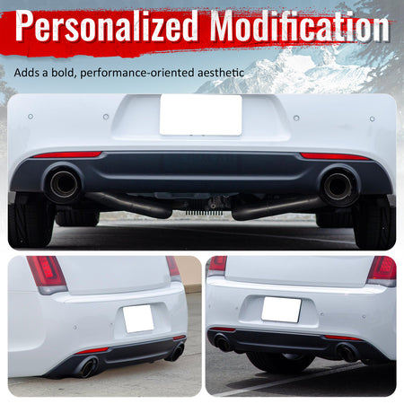 Fits 15-23 Chrysler 300 Base SRT C Style Rear Bumper Lip Diffuser PP Gloss Black