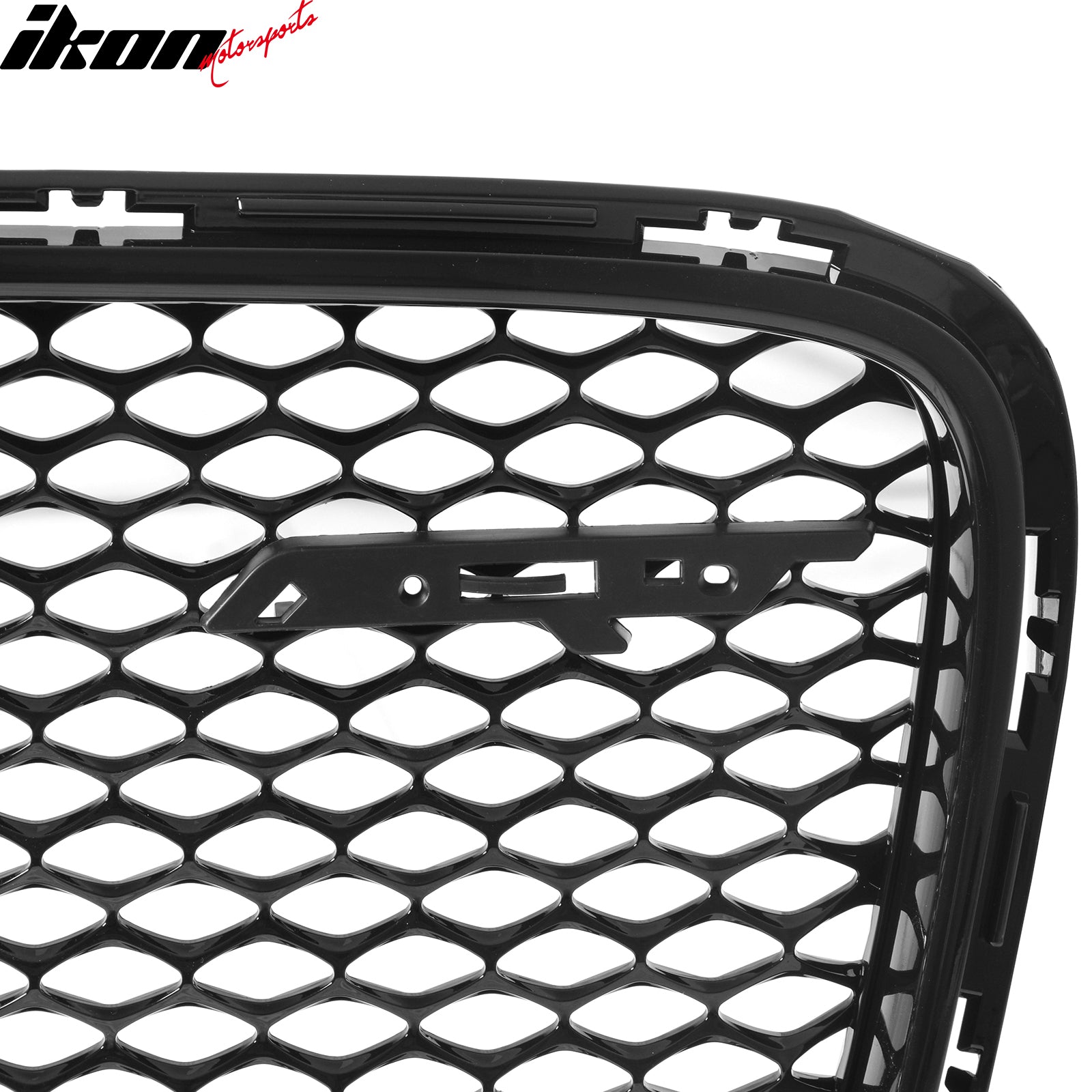 Fits 15-23 Chrysler 300 SRT Style Front Bumper Upper + Lower Grilles Gloss Black