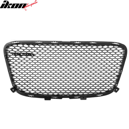 Fits 15-23 Chrysler 300 SRT Style Front Bumper Upper + Lower Grilles Gloss Black