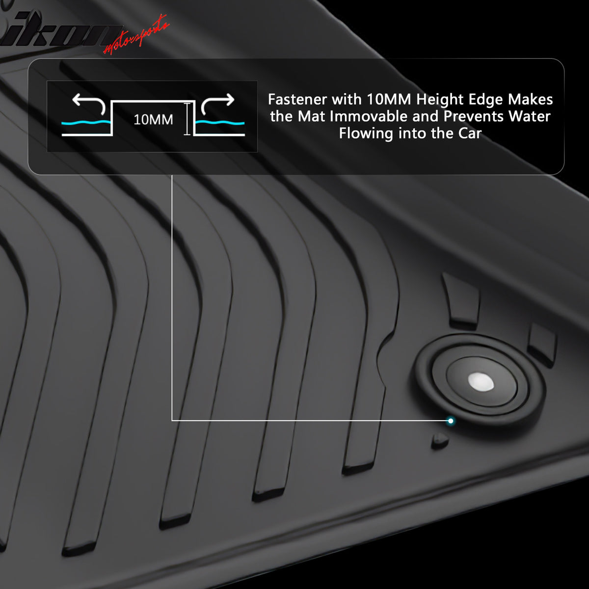 Fits 15-23 Dodge Challenger RWD Floor Mats TPE Carpets 3D All Weather Boot Liner