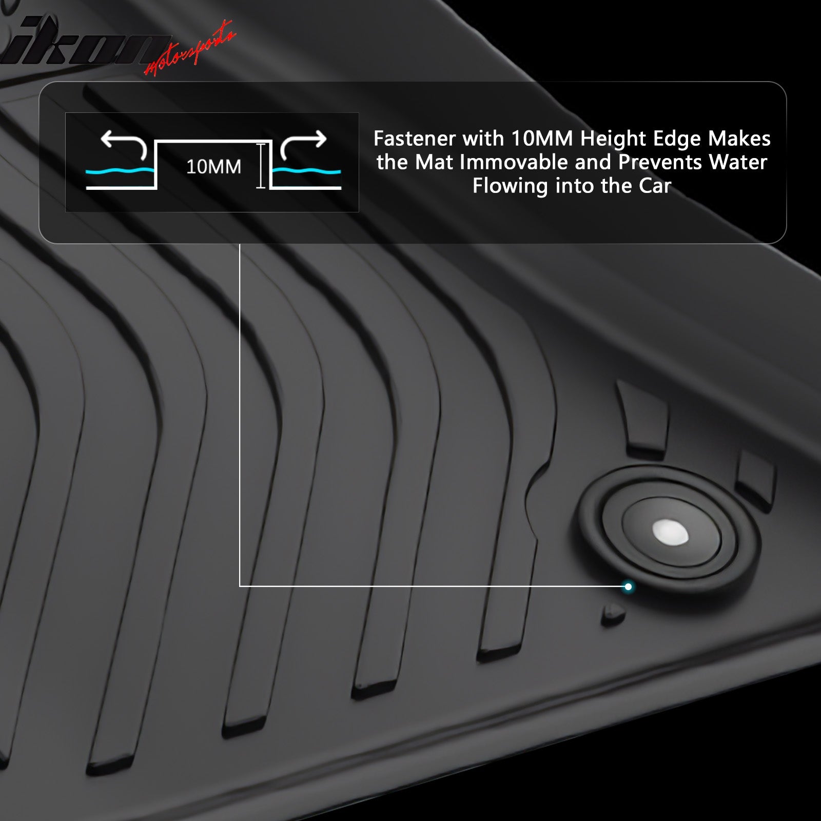 Fits 15-23 Dodge Challenger RWD Floor Mats TPE Carpets 3D All Weather Boot Liner
