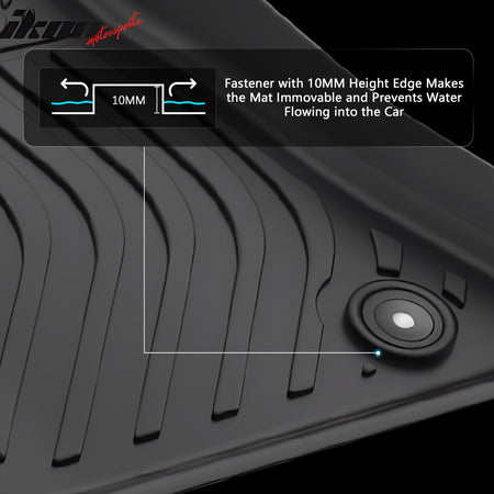Fits 15-23 Dodge Challenger RWD Floor Mats TPE Carpets 3D All Weather Boot Liner