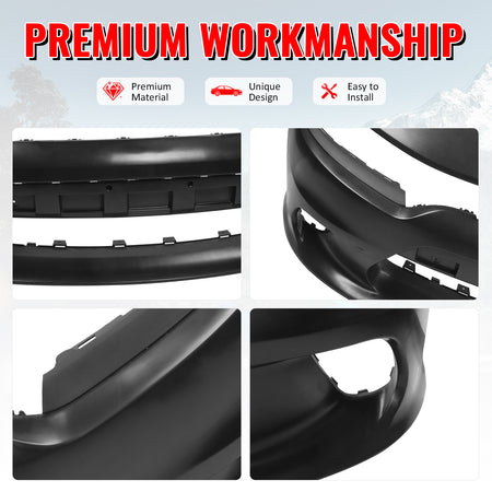 Fits 15-23 Dodge Charger SRT Hellcat Style Front Bumper Cover Replacement Kit PP