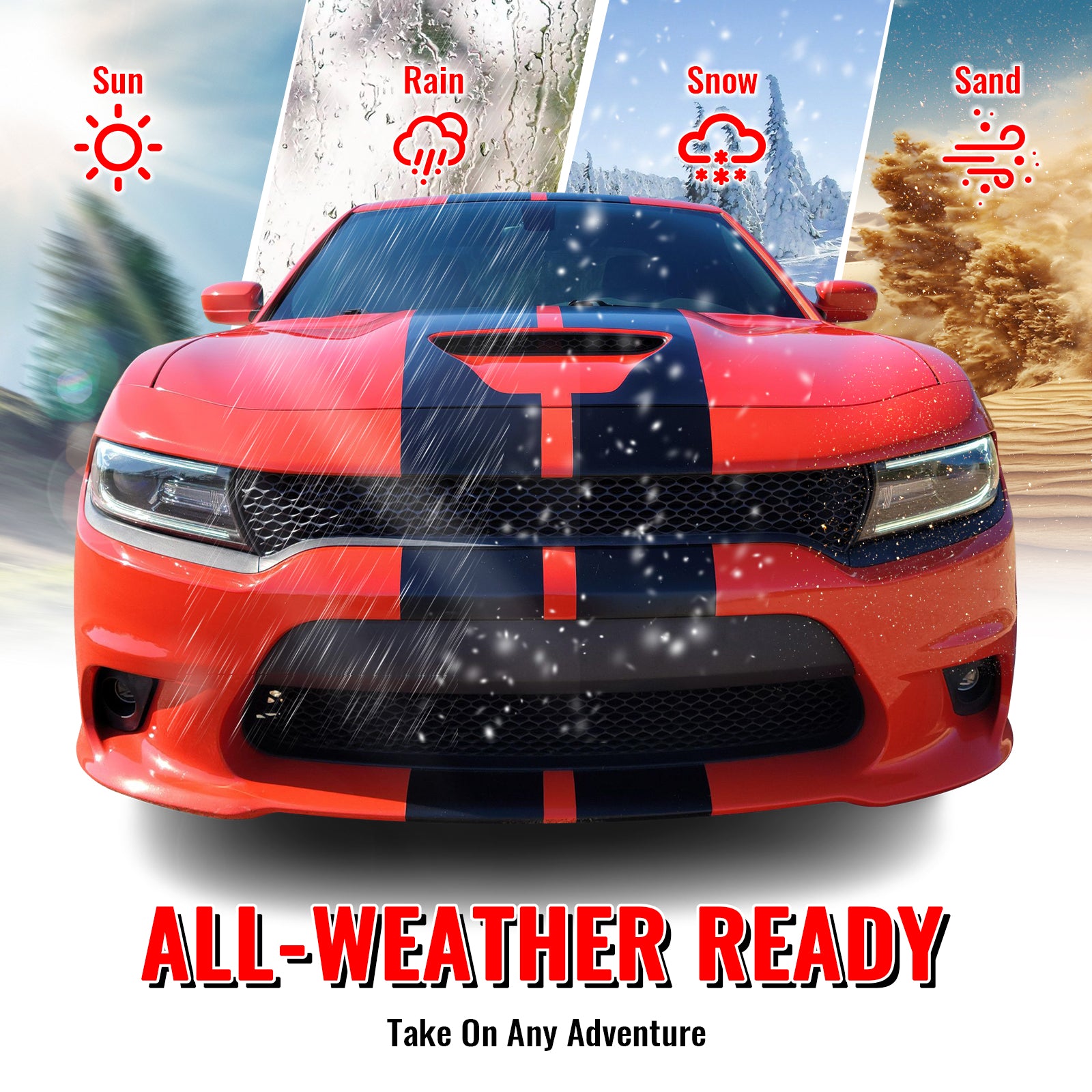 Fits 15-23 Dodge Charger SRT Hellcat Style Front Bumper Cover W/Fog Lamps PP