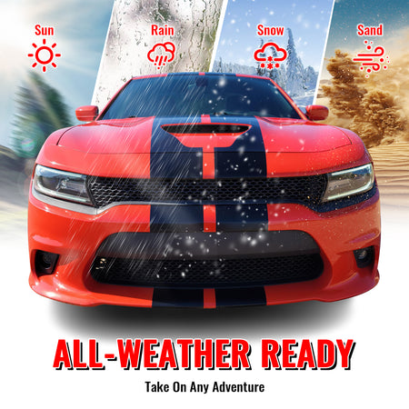 Fits 15-23 Dodge Charger SRT Hellcat Style Front Bumper Cover W/Fog Lamps PP