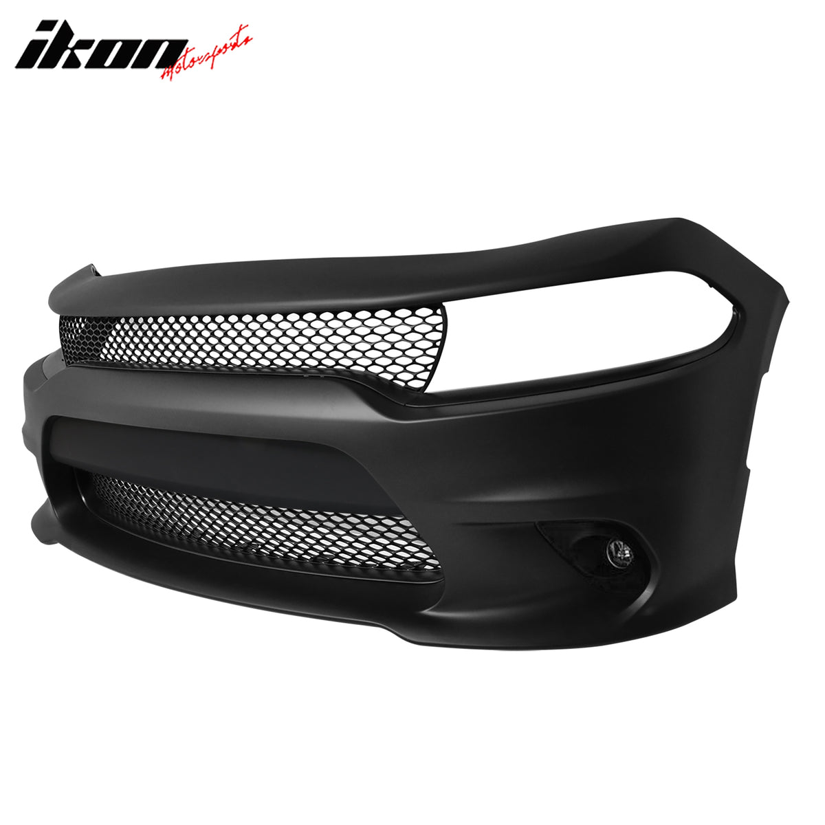 Fits 15-23 Dodge Charger SRT Hellcat Style Front Bumper Cover W/Fog Lamps PP