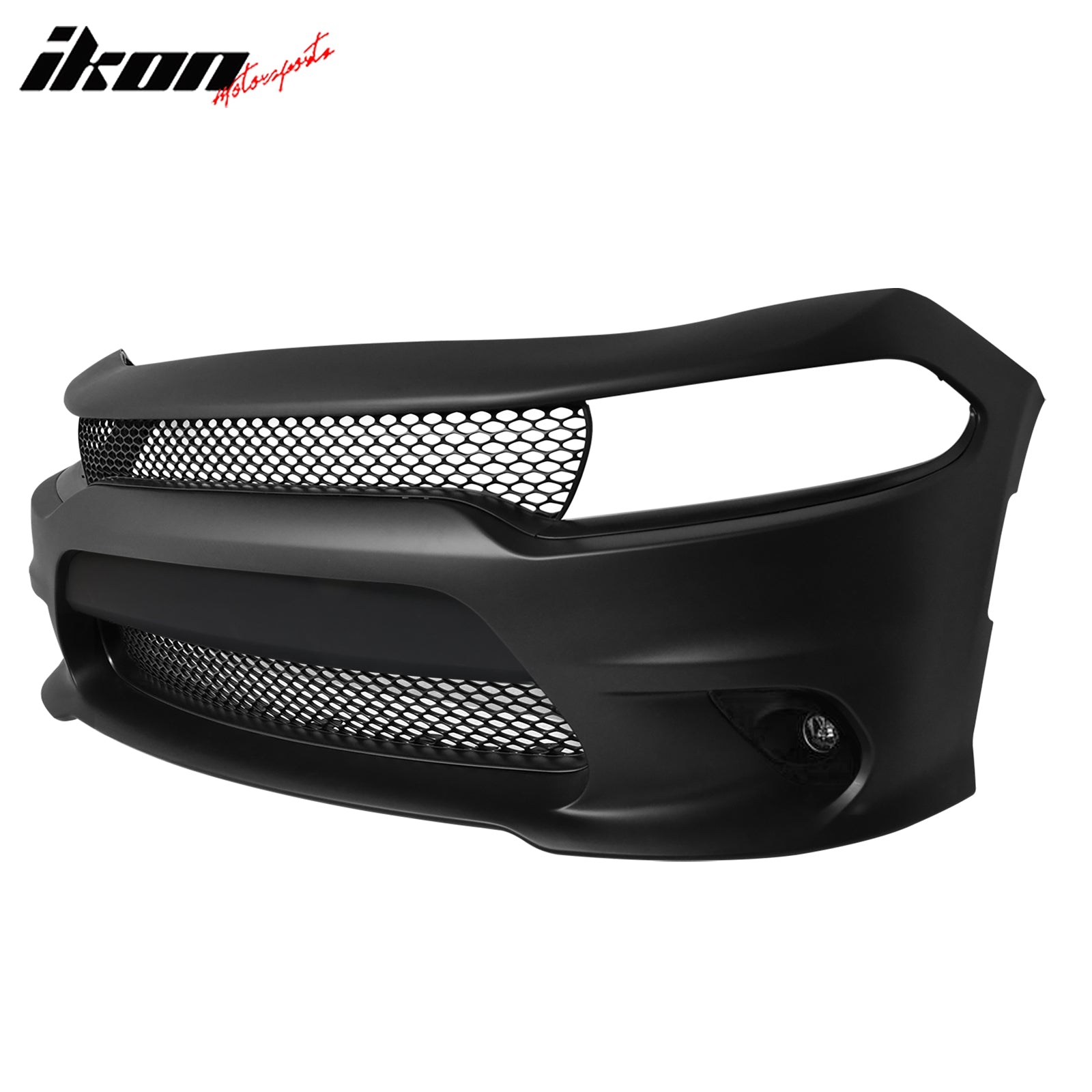 Fits 15-23 Dodge Charger SRT Hellcat Style Front Bumper Cover W/Fog Lamps PP