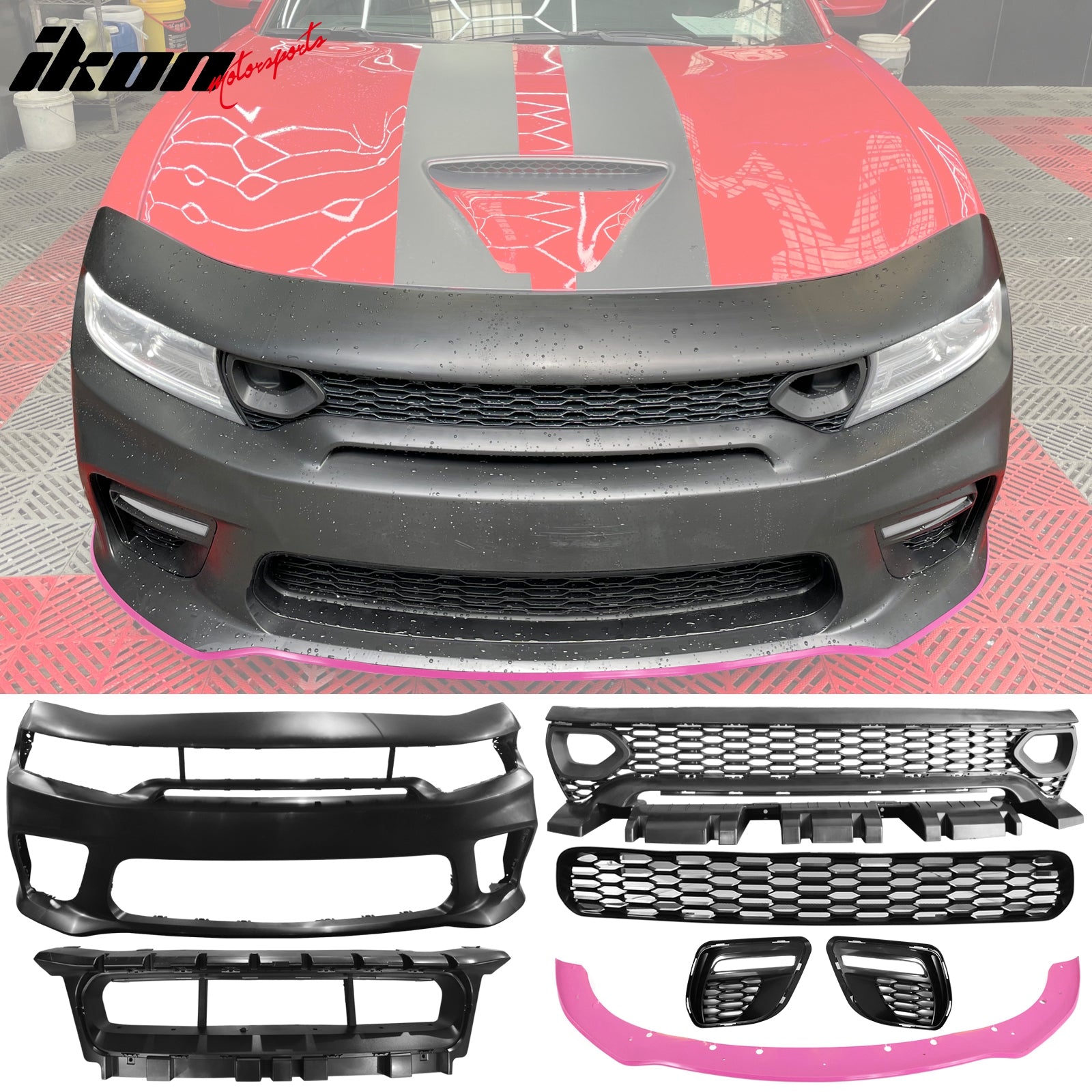 Buy Best Dodge Charger Widebody SRT Unpainted Front Bumper Kits Online ...