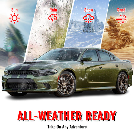 Fits 15-23 Dodge Charger SRT Hellcat Style Front Bumper W/Foglight Grille&Insert