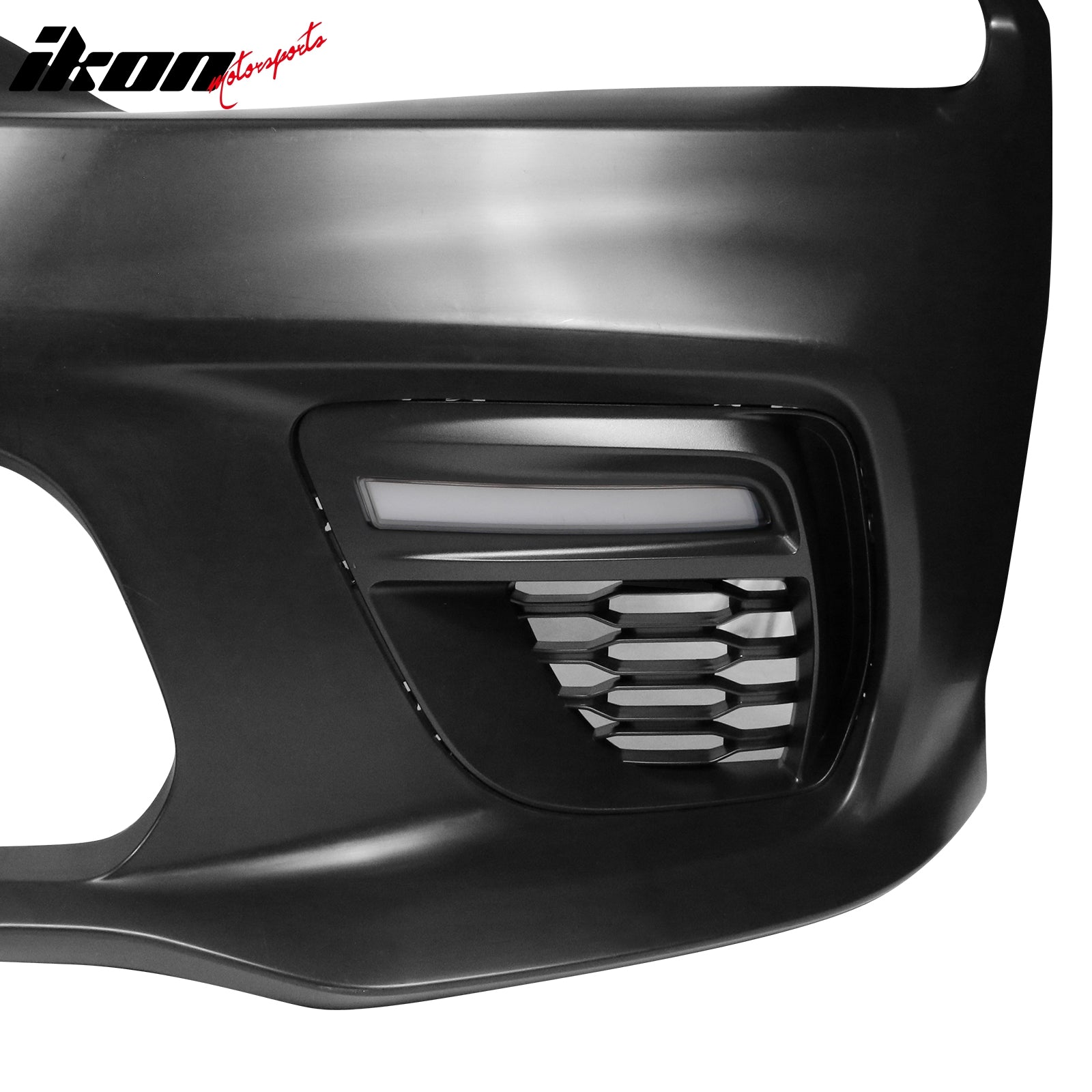 Fits 15-23 Dodge Charger Sedan PP Front Bumper Cover W/Grille LED Foglight Cover
