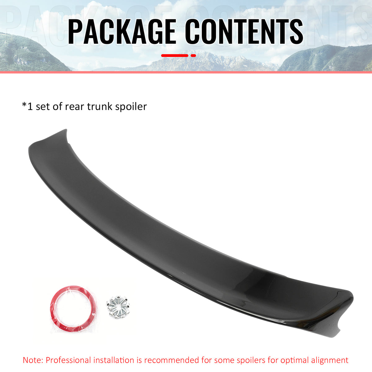 Fits 15-23 Dodge Charger Redeye Style Gloss Black Rear Trunk Spoiler Wing ABS