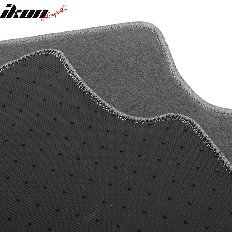 Fits 15-23 Volkswagen GTI/Golf Gray Nylon Floor Mats Front Rear Carpets Liner