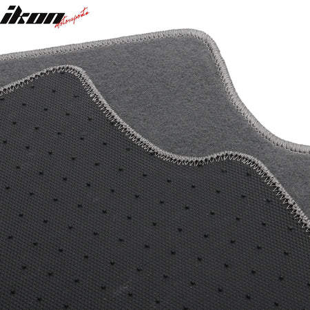 Fits 15-23 Volkswagen GTI/Golf Gray Nylon Floor Mats Front Rear Carpets Liner