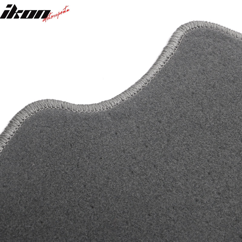 Fits 15-23 Volkswagen GTI/Golf Gray Nylon Floor Mats Front Rear Carpets Liner