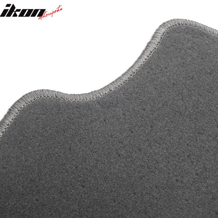 Fits 15-23 Volkswagen GTI/Golf Gray Nylon Floor Mats Front Rear Carpets Liner