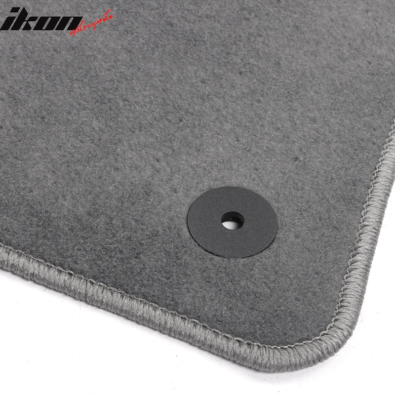 Fits 15-23 Volkswagen GTI/Golf Gray Nylon Floor Mats Front Rear Carpets Liner