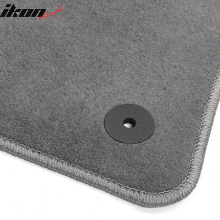 Fits 15-23 Volkswagen GTI/Golf Gray Nylon Floor Mats Front Rear Carpets Liner