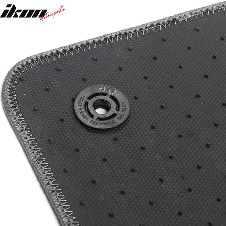 Fits 15-23 Volkswagen GTI/Golf Gray Nylon Floor Mats Front Rear Carpets Liner