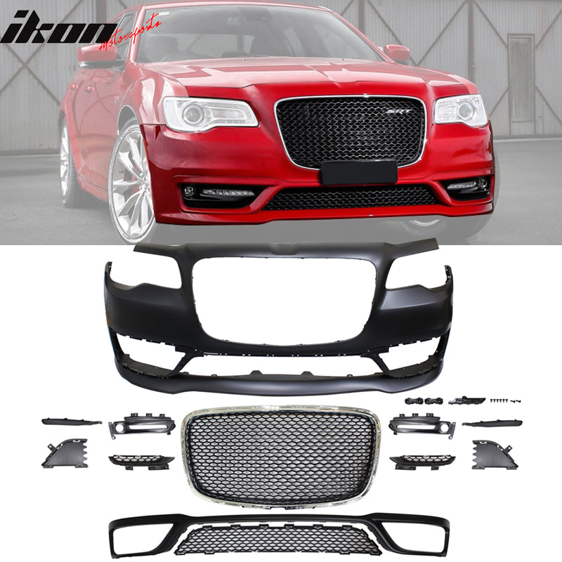 2015-2023 Chrysler 300 S Model Front Bumper Cover+Grill No Sensor Hole