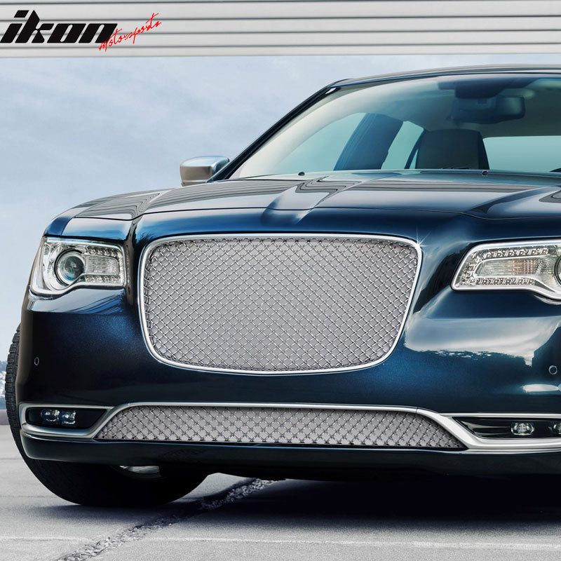 Fits 15-23 Chrysler 300 300C B Style Front Center Lower Grill Mesh