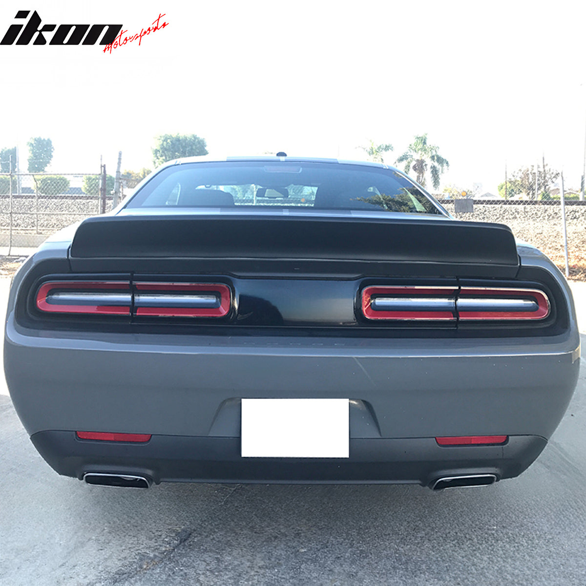 Fits 15-23 Dodge Challenger SXT Style IKON Duckbill Trunk Spoiler Unpainted PP