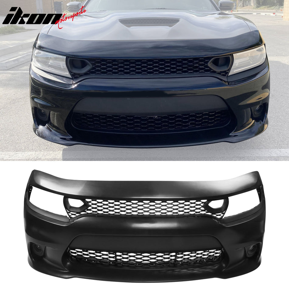2015-2023 Dodge Charger Front Bumper Replacement 19 SRT Hellcat Style  PP