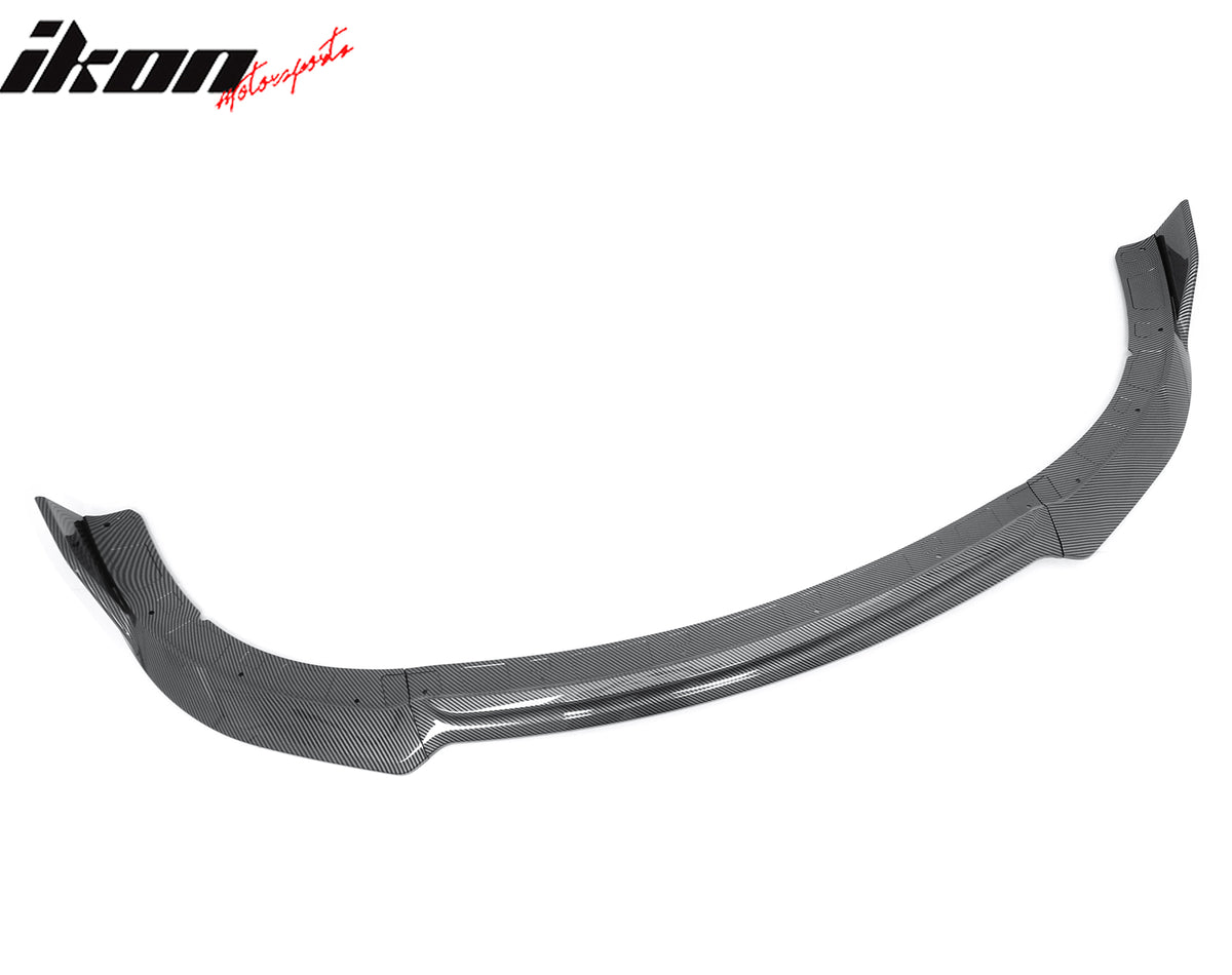Fits 15-23 Charger SRT V4 A Style ABS Front Bumper Lip Carbon Fiber Print 3PCS