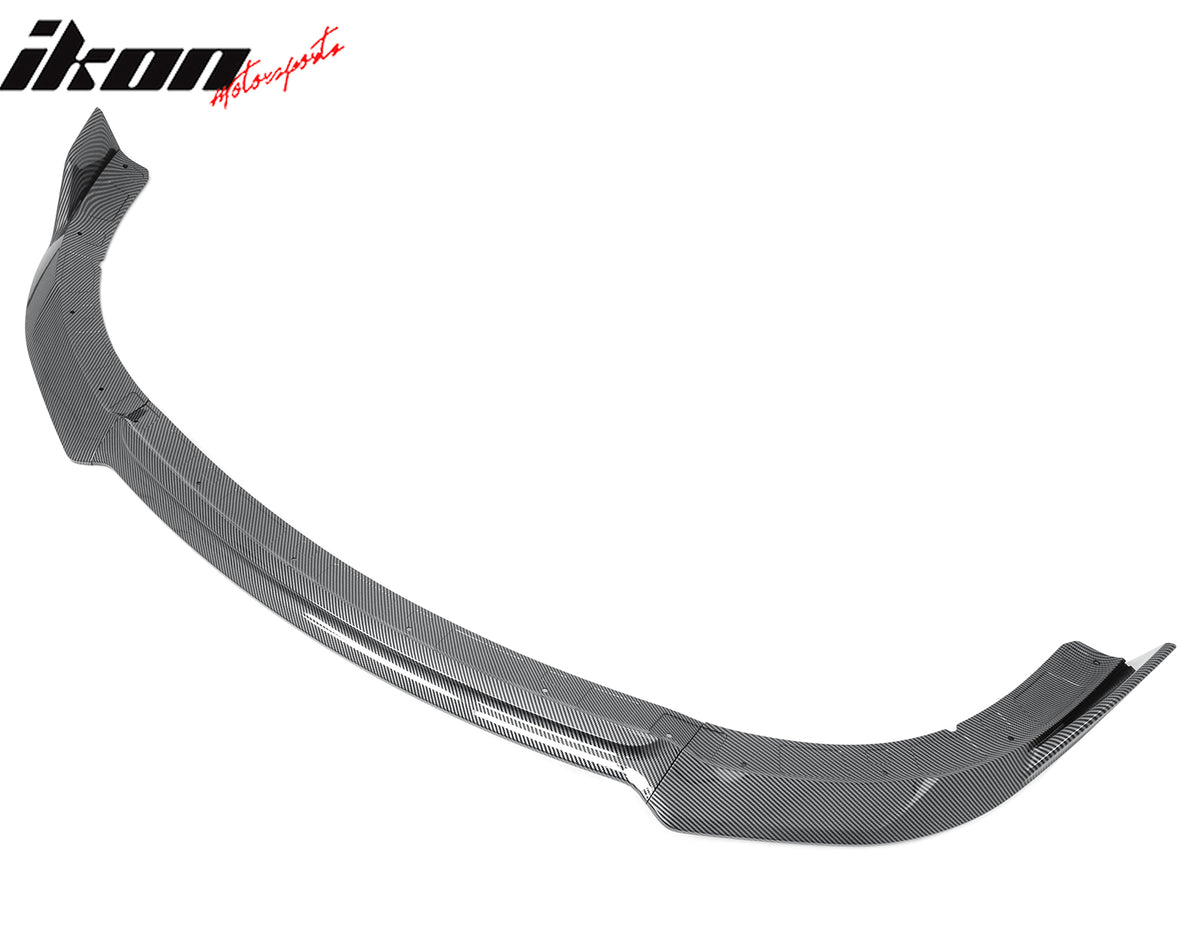 Fits 15-23 Charger SRT V4 A Style ABS Front Bumper Lip Carbon Fiber Print 3PCS