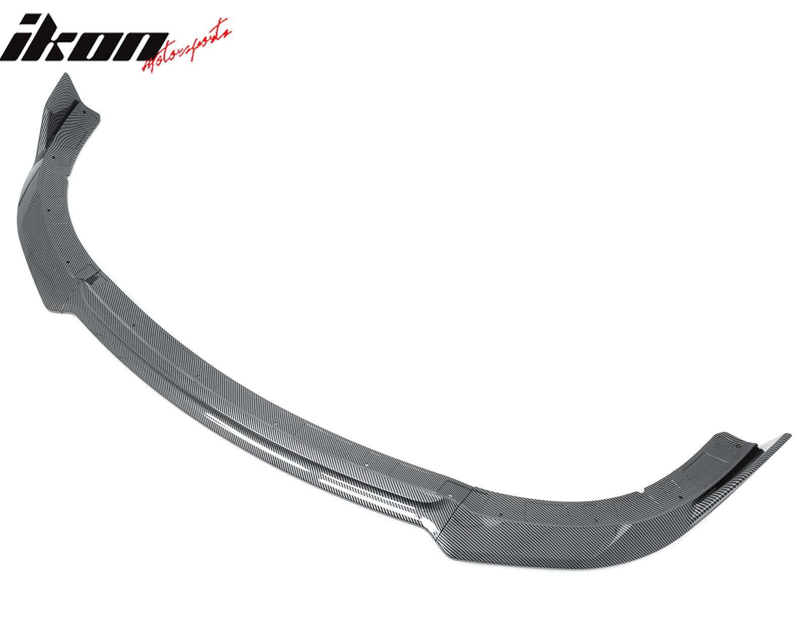 Fits 15-23 Charger SRT V4 A Style ABS Front Bumper Lip Carbon Fiber Print 3PCS
