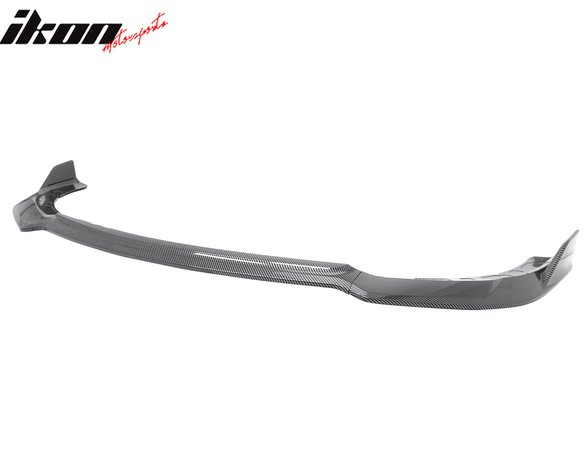 Fits 15-23 Charger SRT V4 A Style ABS Front Bumper Lip Carbon Fiber Print 3PCS