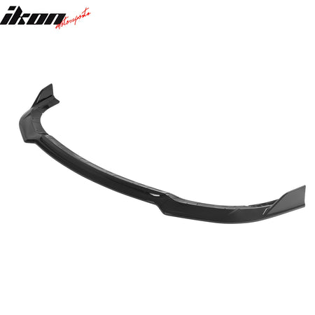 Fits 15-23 Dodge Charger SRT V4 A Style ABS Front Bumper Lip Gloss Black 3PCS