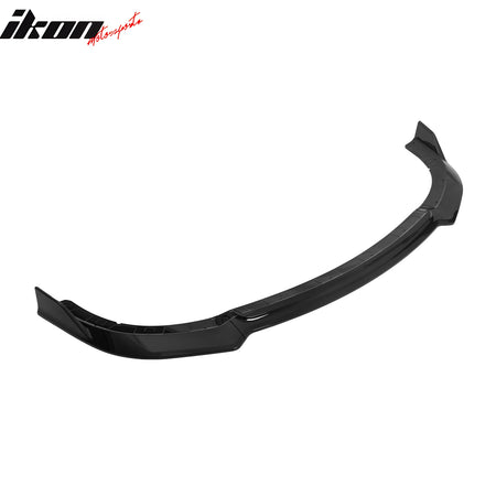 Fits 15-23 Dodge Charger SRT V4 A Style ABS Front Bumper Lip Gloss Black 3PCS