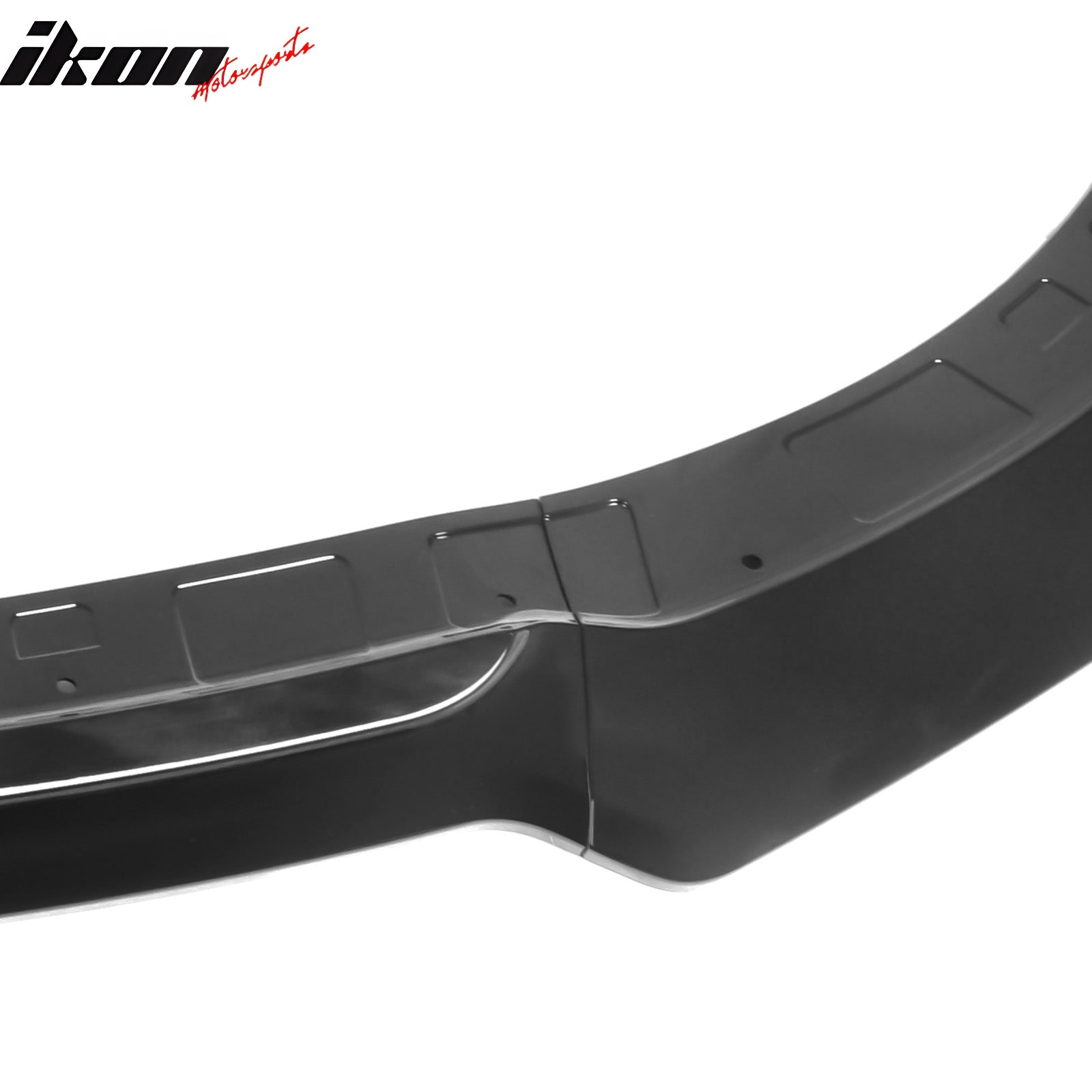 Fits 15-23 Dodge Charger SRT V4 A Style ABS Front Bumper Lip Gloss Black 3PCS