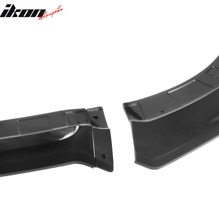 Fits 15-23 Dodge Charger SRT V4 A Style ABS Front Bumper Lip Gloss Black 3PCS