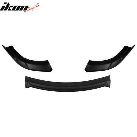 Fits 15-23 Dodge Charger SRT V4 A Style ABS Front Bumper Lip Matte Black 3PCS