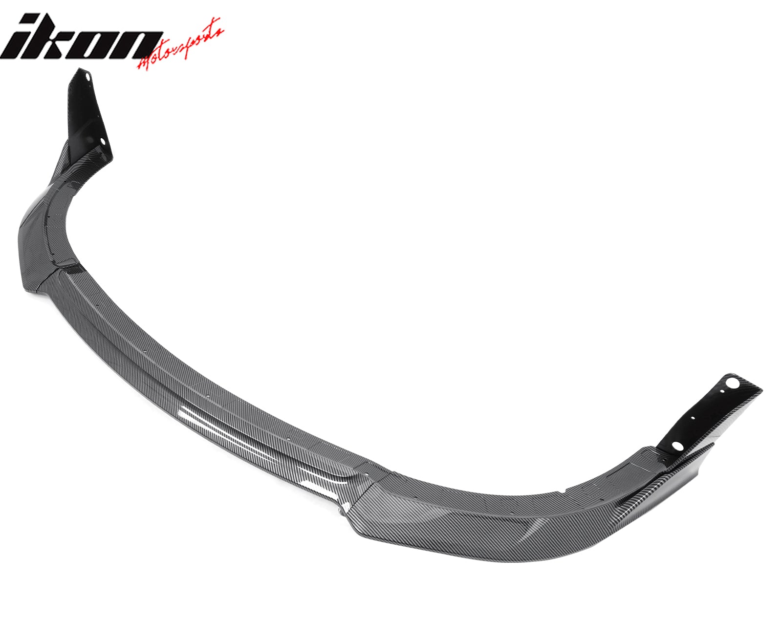 Fits 15-23 Charger SRT V4 B Style ABS Front Bumper Lip Carbon Fiber Print 5PCS