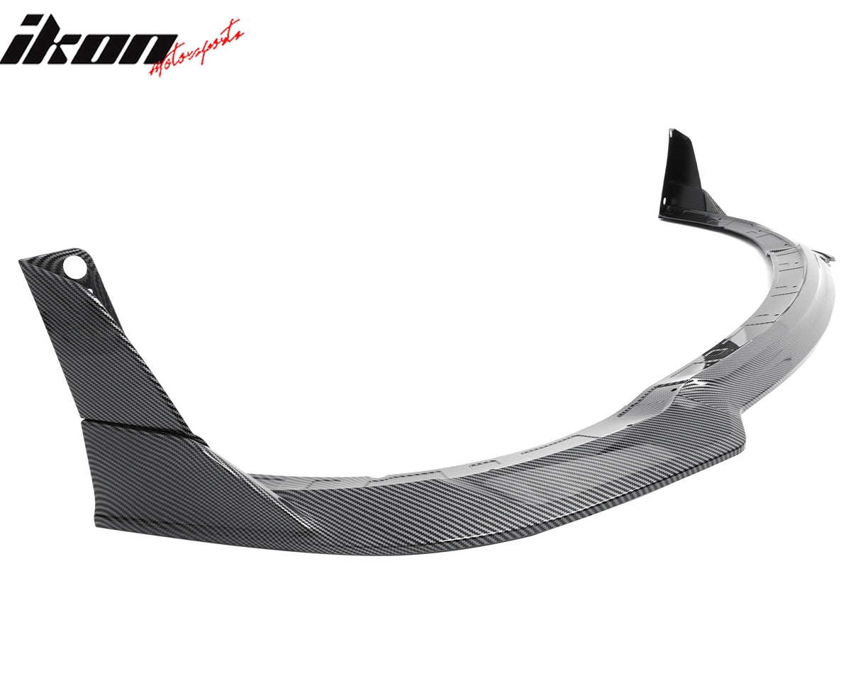 Fits 15-23 Charger SRT V4 B Style ABS Front Bumper Lip Carbon Fiber Print 5PCS
