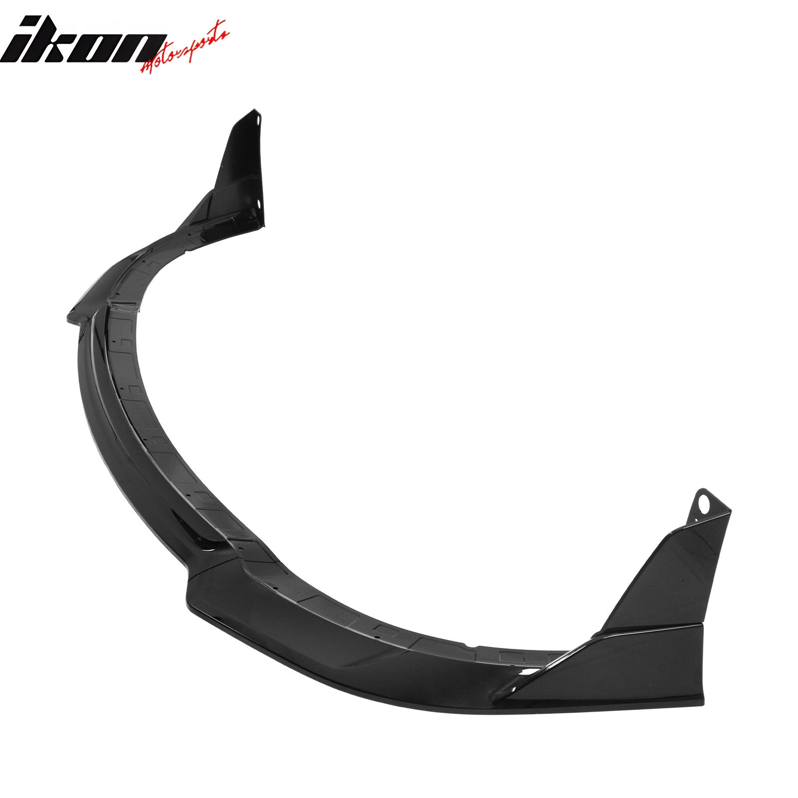 Fits 15-23 Dodge Charger SRT V4 B Style ABS Front Bumper Lip Gloss Black 5PCS