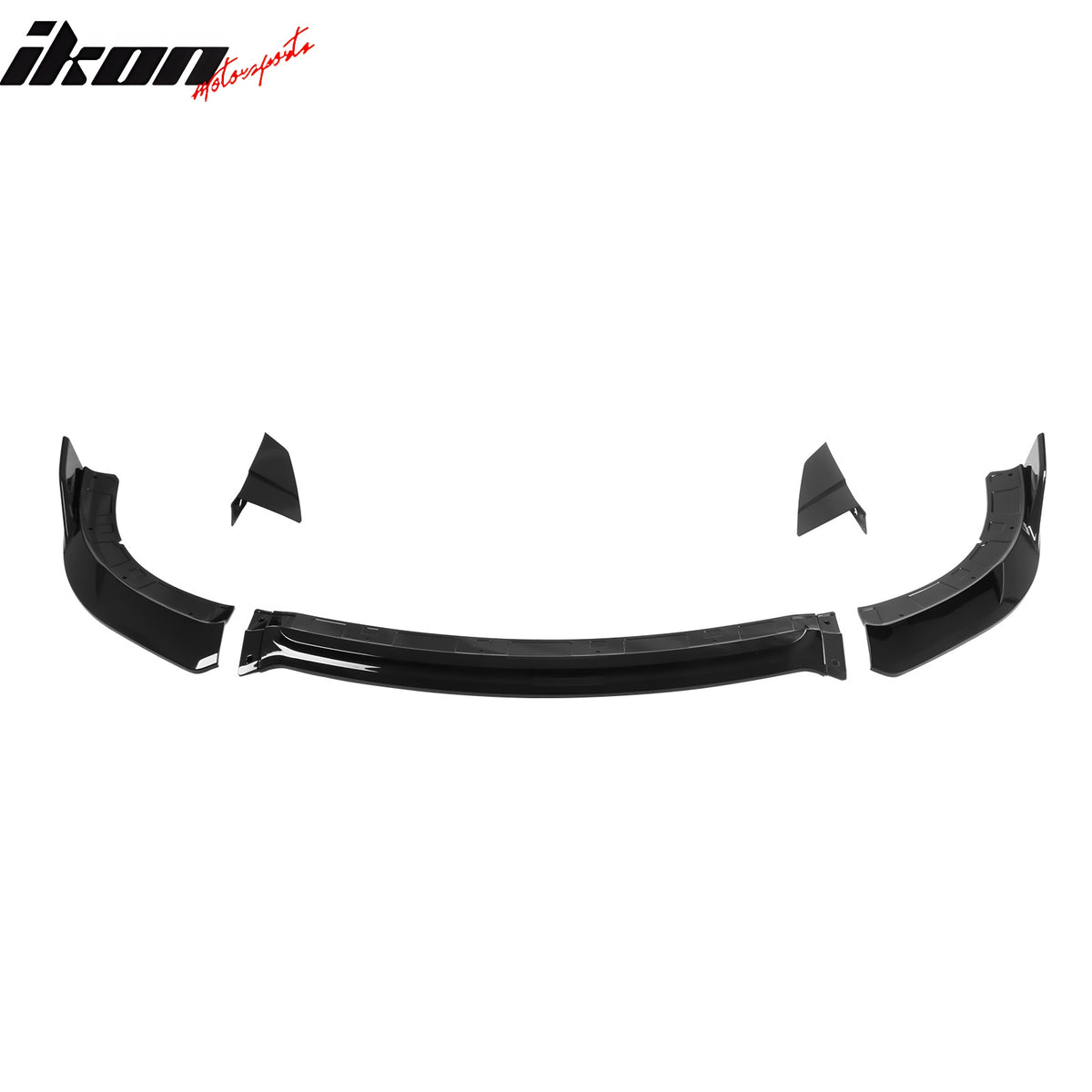 Fits 15-23 Dodge Charger SRT V4 B Style ABS Front Bumper Lip Gloss Black 5PCS