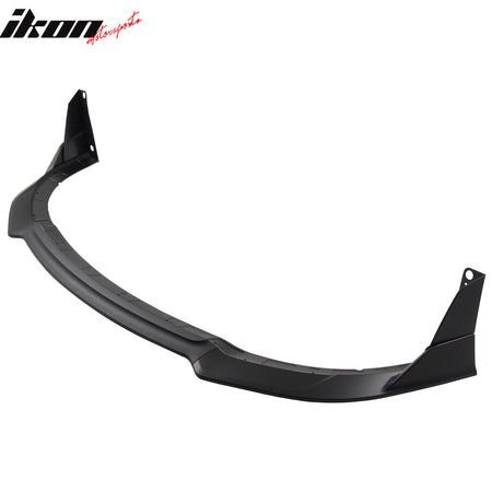 Fits 15-23 Dodge Charger SRT V4 B Style ABS Front Bumper Lip Matte Black 5PCS