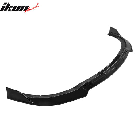 Fits 15-23 Dodge Charger SRT V5 A Style ABS Front Bumper Lip Gloss Black 3PCS