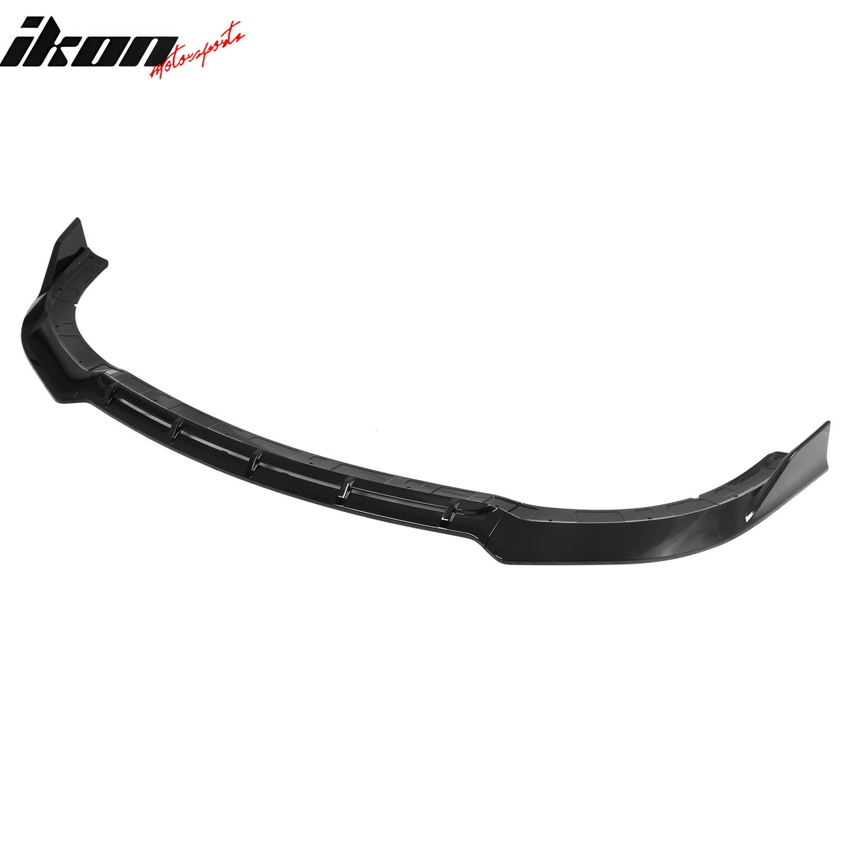 Fits 15-23 Dodge Charger SRT V5 A Style ABS Front Bumper Lip Gloss Black 3PCS